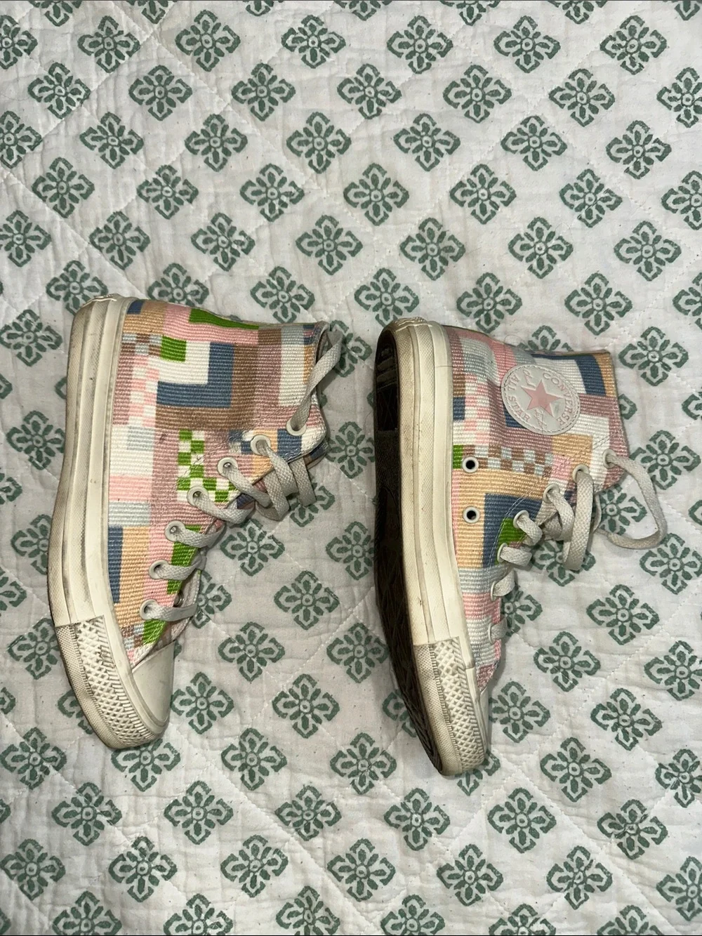 Converse Multicolor Patchwork High-Top Sneakers - Picture 4 of 4